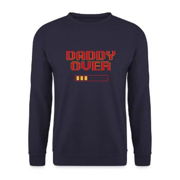 daddy over - Sweat-shirt Unisexe - marine - Devant - Alina (178cm) & Michal (187cm)