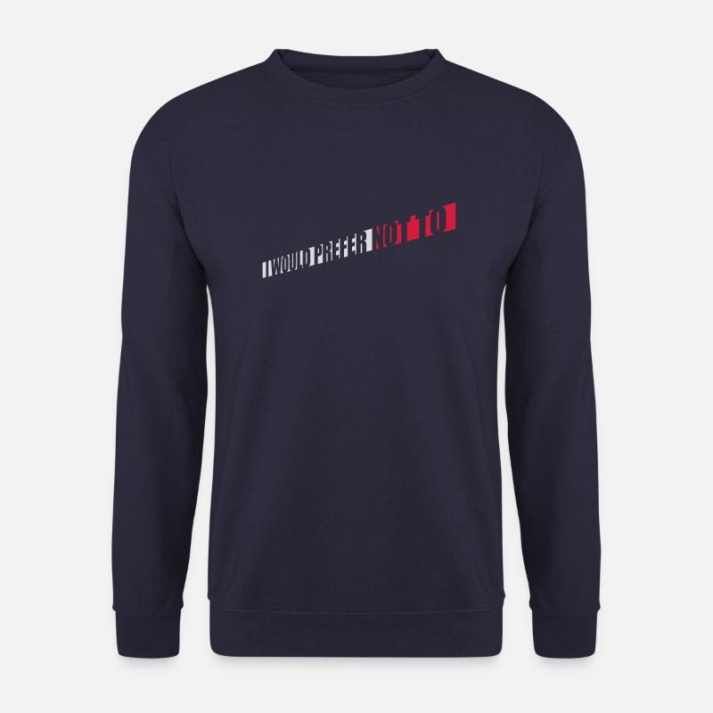 Je préfère ne pas - Sweat-shirt Unisexe - marine