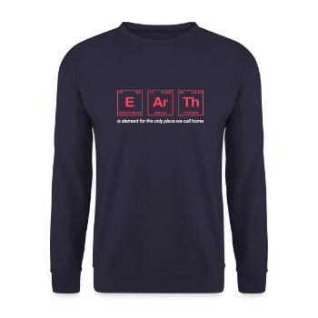 TERRE - avec des éléments du système persiode - Sweat-shirt Unisexe - marine - Devant - Alina (178cm) & Michal (187cm)