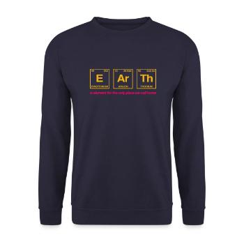 TERRE - avec des éléments du système persiode - Sweat-shirt Unisexe - marine - Devant - Alina (178cm) & Michal (187cm)