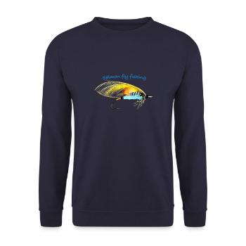The Chatterer - Unisex Sweatshirt - navy - Front - Alina (178cm) & Michal (187cm)