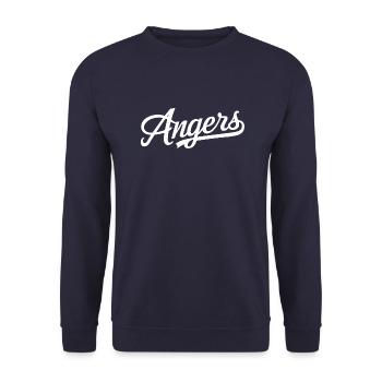 Angers - Sweat-shirt Unisexe - marine - Devant - Alina (178cm) & Michal (187cm)