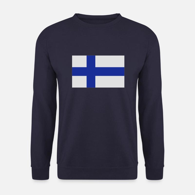 Finnland Flagge - Unisex Pullover - Navy