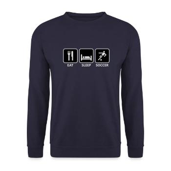 Fußball - Sweat-shirt Unisexe - marine - Devant - Alina (178cm) & Michal (187cm)