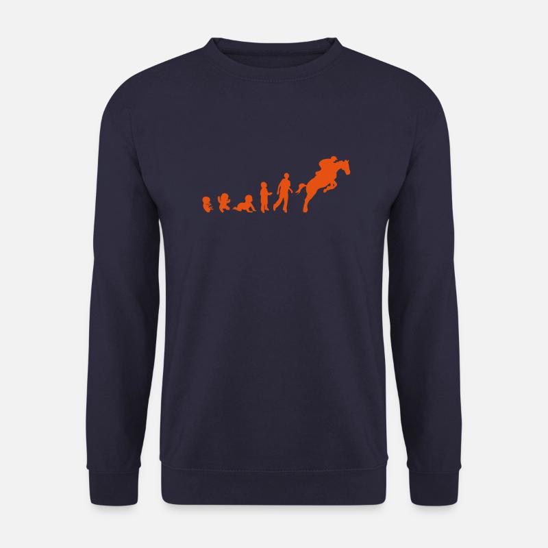 evolution equitation cheval9 obstacle sa - Sweat-shirt Unisexe - marine
