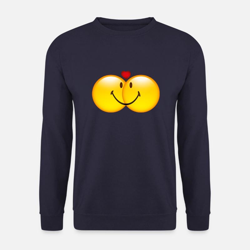Smiley in Love - Unisex Pullover - Navy