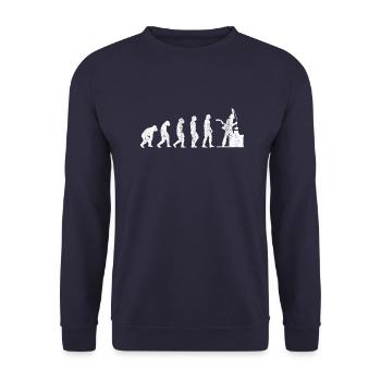 Ramoneur Ramoneur Evolution Balayeuse alimentaire - Sweat-shirt Unisexe - marine - Devant - Alina (178cm) & Michal (187cm)