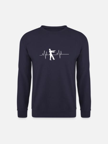 Zombie Heartbeat - Unisex Sweatshirt - navy