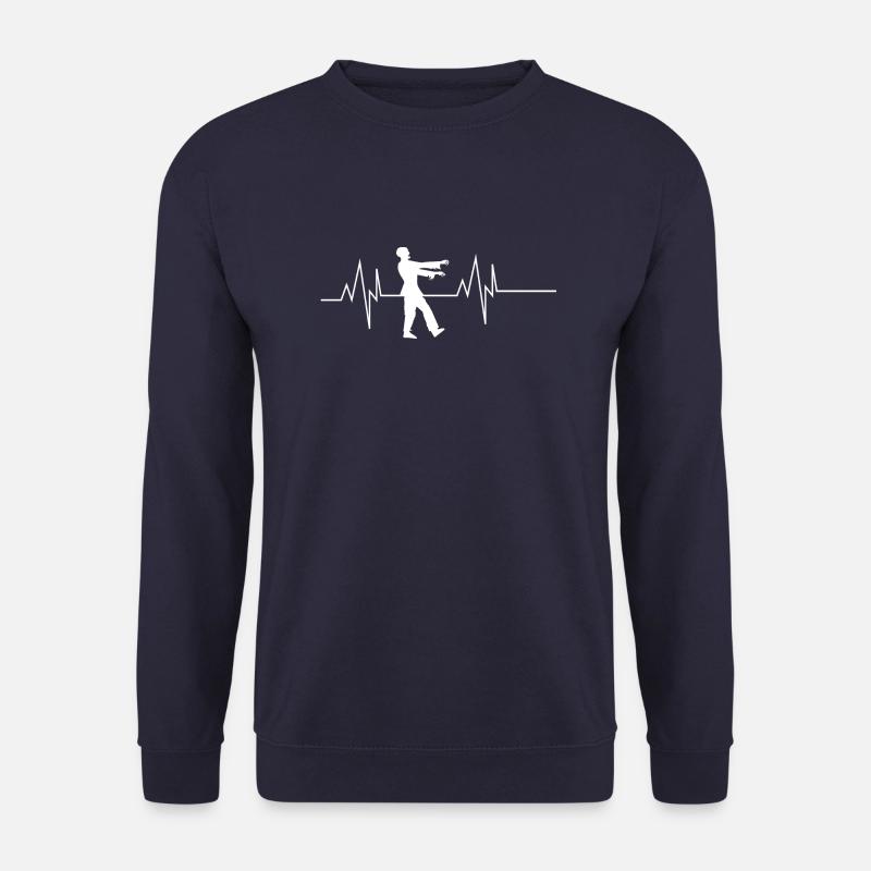 Zombie Heartbeat - Unisex Sweatshirt - navy