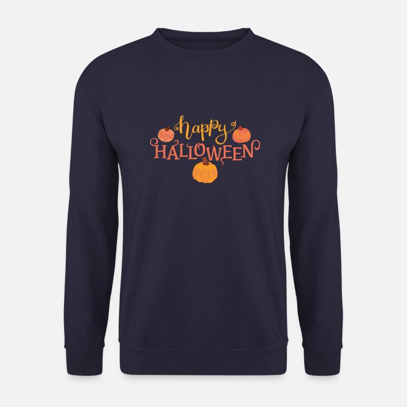Happy Halloween Pumpkin - Unisex Pullover - Navy