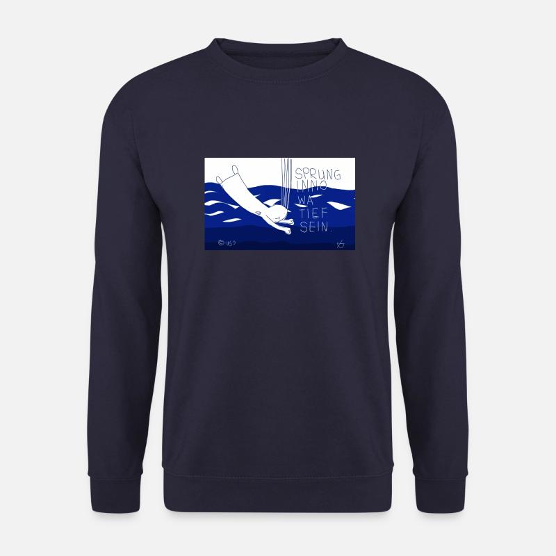 Sprunginnowatief sein. - Unisex Pullover - Navy