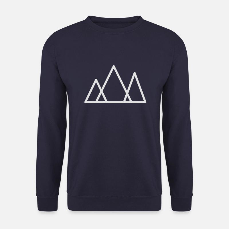 Berge minimalistisch - Unisex Pullover - Navy