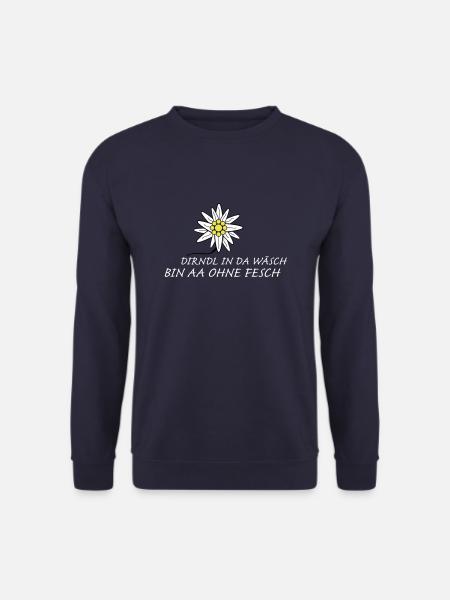 Dirndl mit Edelweiss - Unisex Pullover - Navy