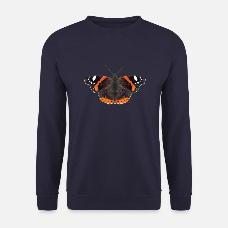 Admiral Schmetterling Polygonschmetterling - Unisex Pullover - Navy