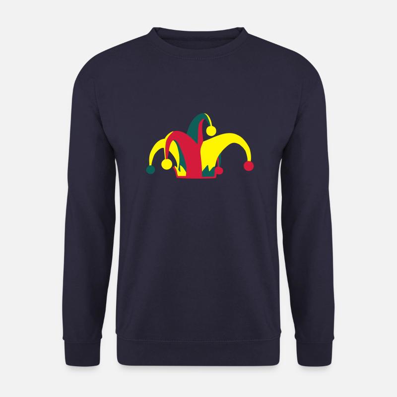Gauklermütze, Gaukler, Karneval - Unisex Pullover - Navy