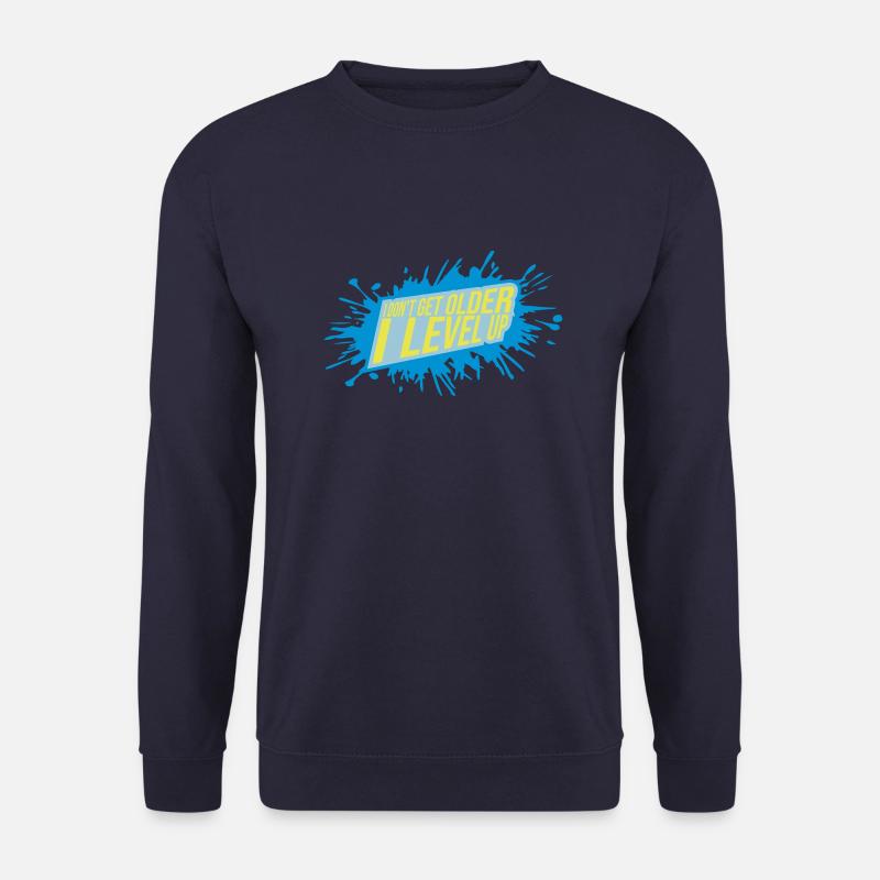 get older level up - Unisex Pullover - Navy
