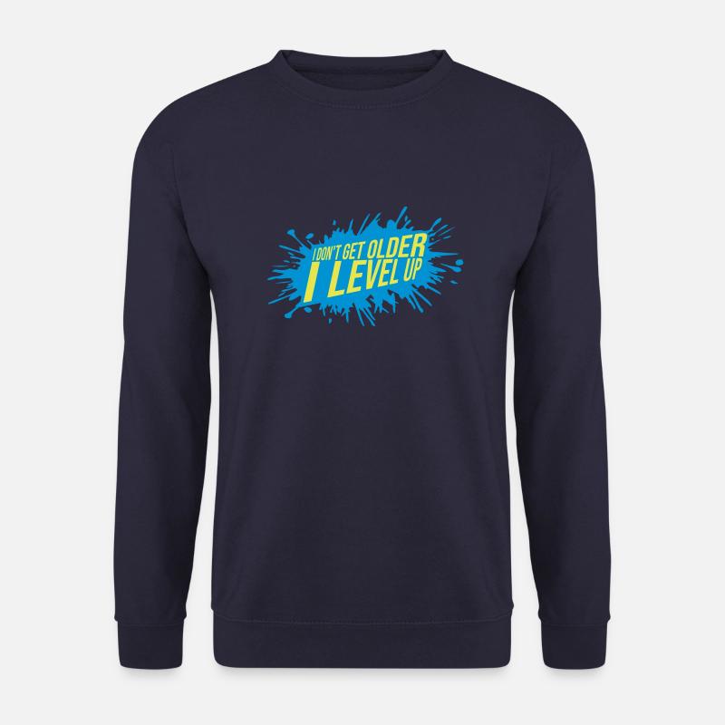 get older level up - Unisex Pullover - Navy