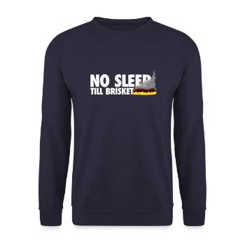 Pas de sommeil jusqu’à la poitrine de bœuf - cadeau barbecue parfait - Sweat-shirt Unisexe - marine - Devant - Alina (178cm) & Michal (187cm)