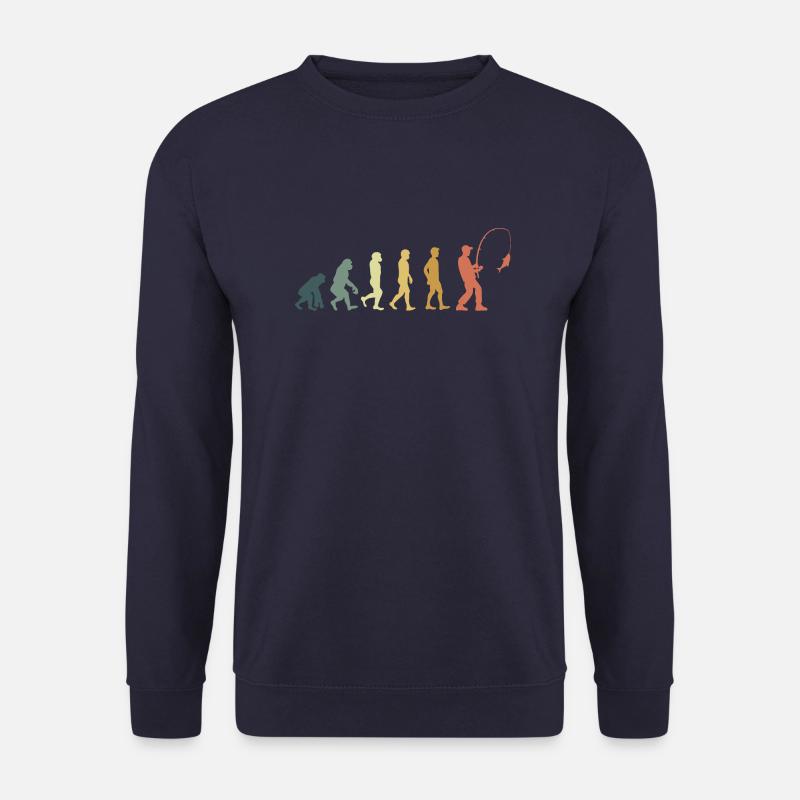 Evolution pêcheur - Sweat-shirt Unisexe - marine