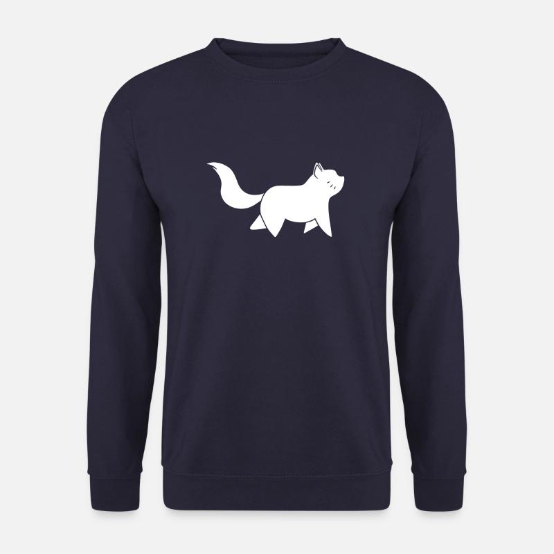Katze in Bewegung Katzenfreund - Unisex Pullover - Navy