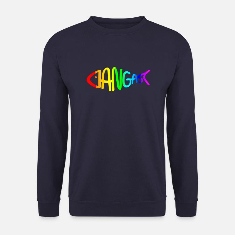 Dangast | Fisch | Regenbogen | Nordsee | Jadebusen - Unisex Pullover - Navy