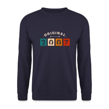 Original 2007 Vintage - Présent D’anniversaire 200 - Sweat-shirt Unisexe - marine - Devant - Alina (178cm) & Michal (187cm)