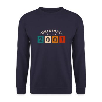 Original 2001 Vintage - Présent D’anniversaire 200 - Sweat-shirt Unisexe - marine - Devant - Alina (178cm) & Michal (187cm)