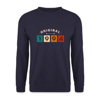 Original 1994 Vintage - Présent D’anniversaire 199 - Sweat-shirt Unisexe - marine - Devant - Alina (178cm) & Michal (187cm)
