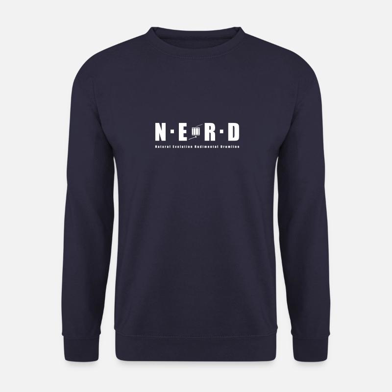 NERD WHITE - Unisex Sweatshirt - navy