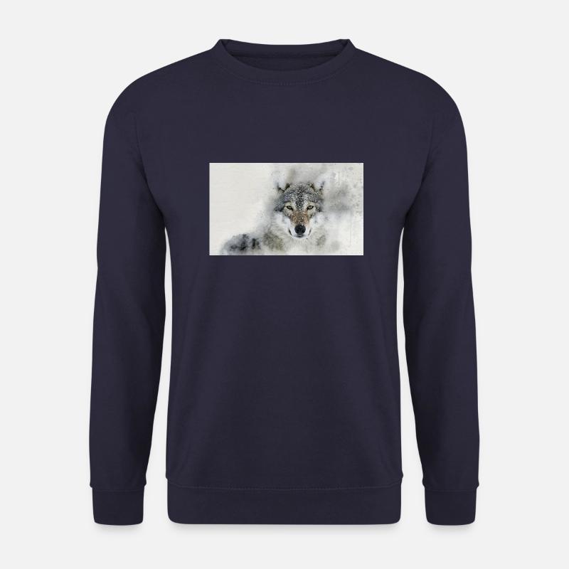 Wolf - Unisex Pullover - Navy
