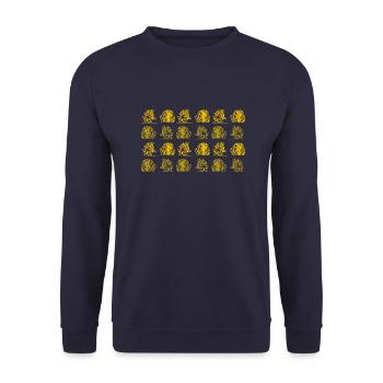 Lion King - Unisex Sweatshirt - navy - Front - Alina (178cm) & Michal (187cm)