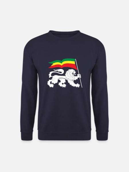 Drapeau Reggaeton Rasta Reggae Lion - Sweat-shirt Unisexe - marine