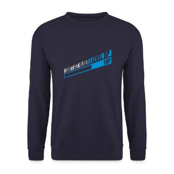 get older level up - Unisex Sweatshirt - navy - Front - Alina (178cm) & Michal (187cm)