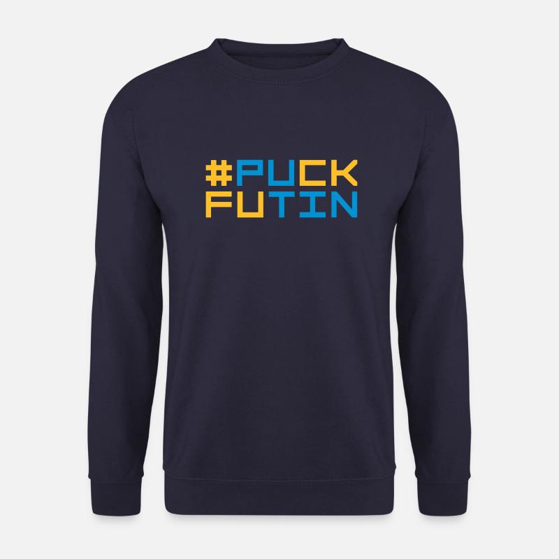 puck futin Logo Design - Unisex Pullover - Navy