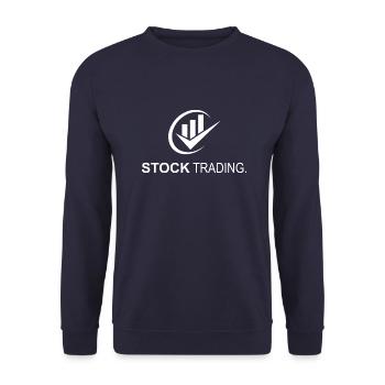Bitcoin Trading Crypto Stocks - Sweat-shirt Unisexe - marine - Devant - Alina (178cm) & Michal (187cm)