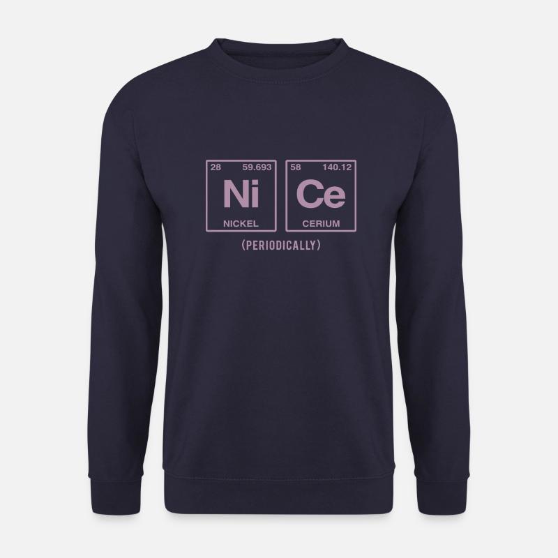 NICE (periodically) - Lustiger Spruch - Unisex Pullover - Navy