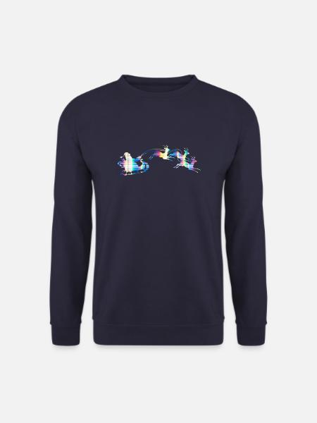 Santa Claus Sleigh - Unisex Sweatshirt - navy