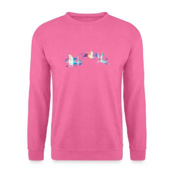 Santa Claus Sleigh - Unisex Sweatshirt - pink - Front