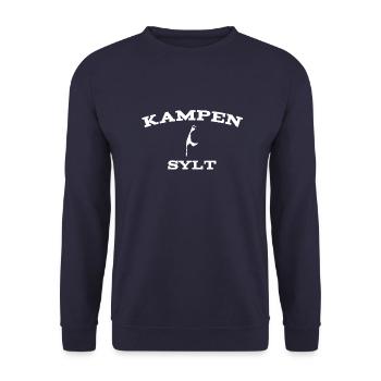 Sylt - Nordsee - Deutschland - Kampen - Insel - Unisex Pullover - Navy - Vorne - Alina (178cm) & Michal (187cm)