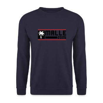 Malle 2025 Palme - Unisex Pullover - Navy - Vorne - Alina (178cm) & Michal (187cm)