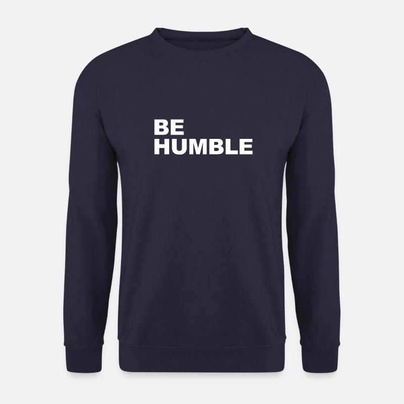 Be Humble in white - Unisex Sweatshirt - navy