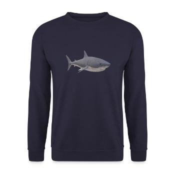 Requin - Sweat-shirt Unisexe - marine - Devant - Alina (178cm) & Michal (187cm)