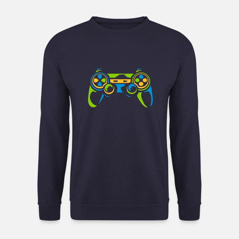 Bunter Controller Retro Konsole - Unisex Pullover - Navy