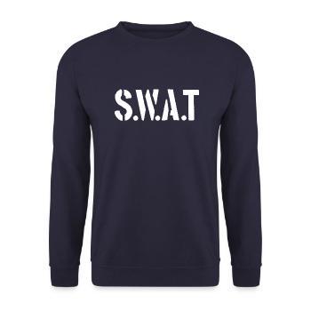 S.W.A.T. - Police - Special Weapons And Tatics - Unisex Sweatshirt - navy - Front - Alina (178cm) & Michal (187cm)