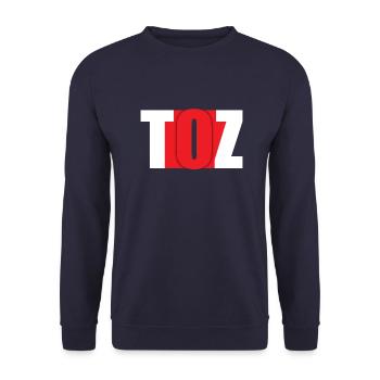 Toz 003 001 - Sweat-shirt Unisexe - marine - Devant - Alina (178cm) & Michal (187cm)