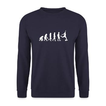 Evolution football - Sweat-shirt Unisexe - marine - Devant - Alina (178cm) & Michal (187cm)