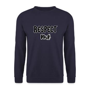 RESPECT ME - Unisex Pullover - Navy - Vorne - Alina (178cm) & Michal (187cm)