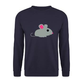 maus - Sweat-shirt Unisexe - marine - Devant - Alina (178cm) & Michal (187cm)