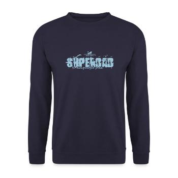 superdad number one 2011 - Unisex Pullover - Navy - Vorne - Alina (178cm) & Michal (187cm)