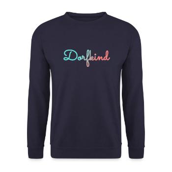 Dorfkind - Unisex Pullover - Navy - Vorne - Alina (178cm) & Michal (187cm)